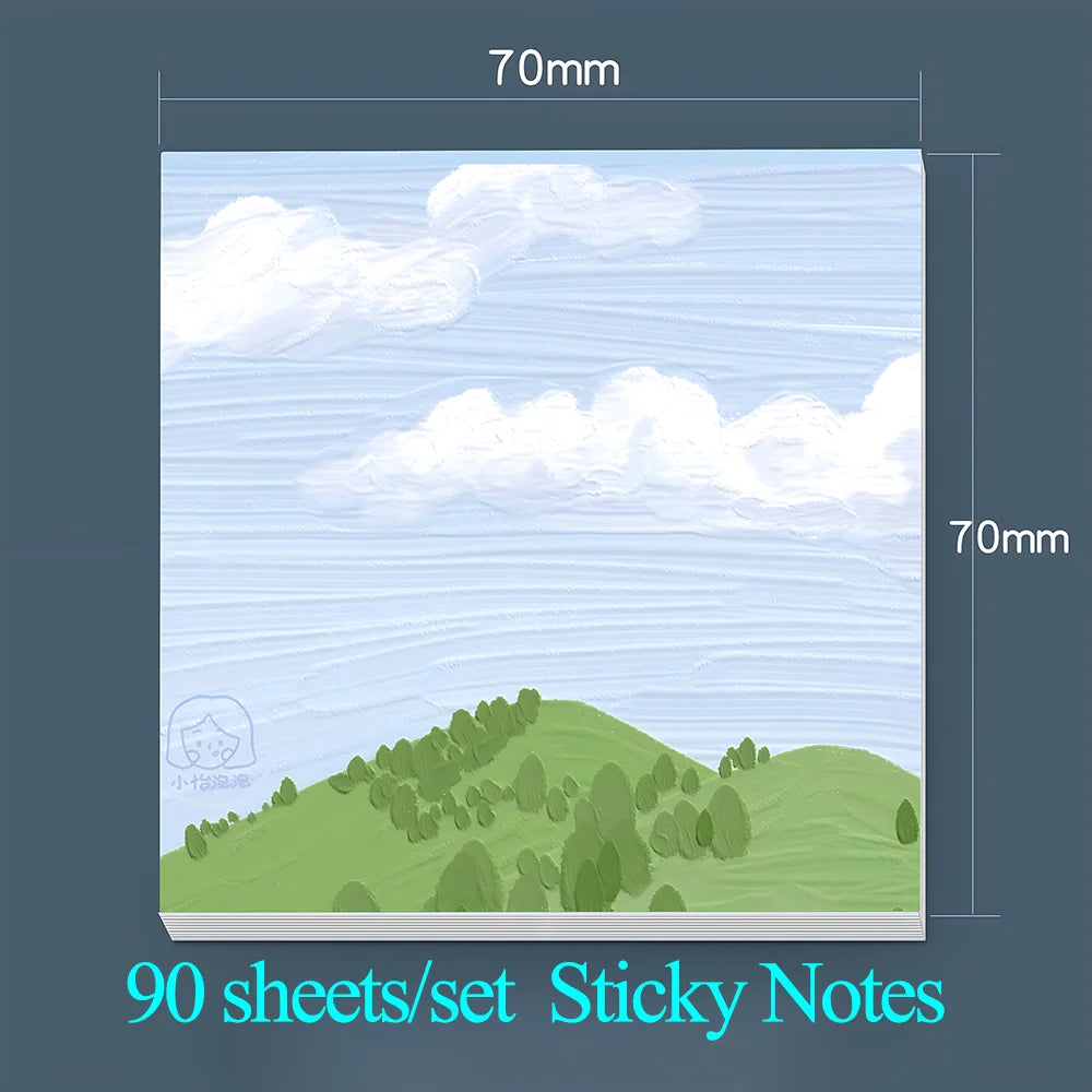 Charming Vintage Alpaca Sticky Notes - Aesthetic Memo Pads for Planners & Journals