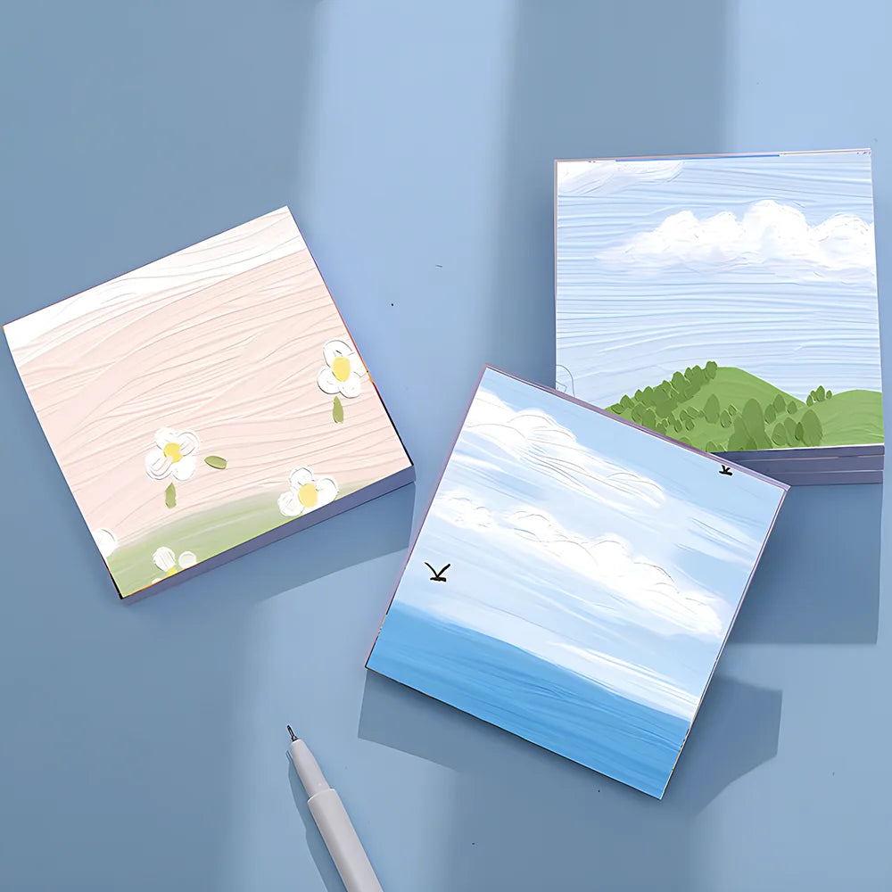 Charming Vintage Alpaca Sticky Notes - Aesthetic Memo Pads for Planners & Journals