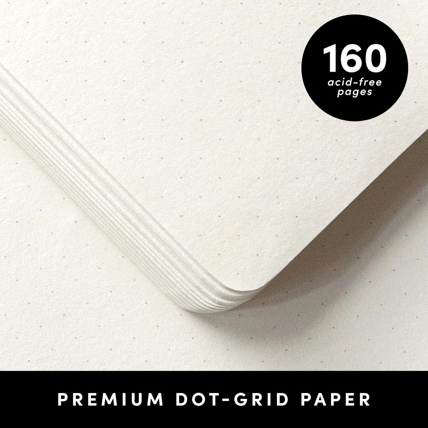 PAPERAGE Red Dotted Journal Notebook - 160 Pages of Premium 100 GSM Thick Paper, Perfect for Work, School & Bullet Journaling - Medium 5.6" x 8" Hardcover