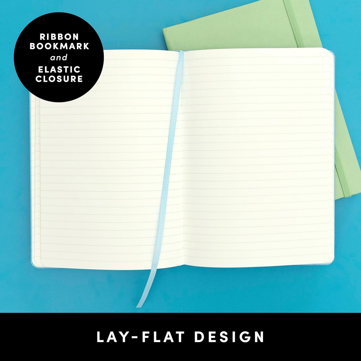 Stylish PAPERAGE Blush Lined Journal Notebook 3-Pack - 160 Pages, Medium Size, Thick 100 GSM Paper for Work, School & Note Taking