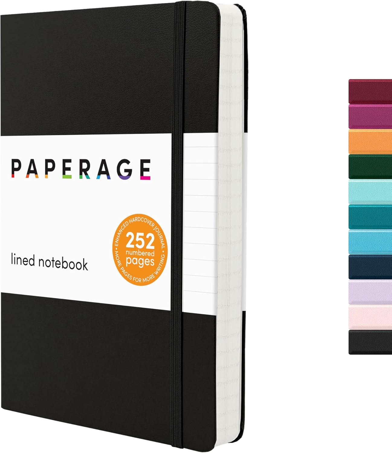 PAPERAGE Red Dotted Journal Notebook - 160 Pages of Premium 100 GSM Thick Paper, Perfect for Work, School & Bullet Journaling - Medium 5.6" x 8" Hardcover