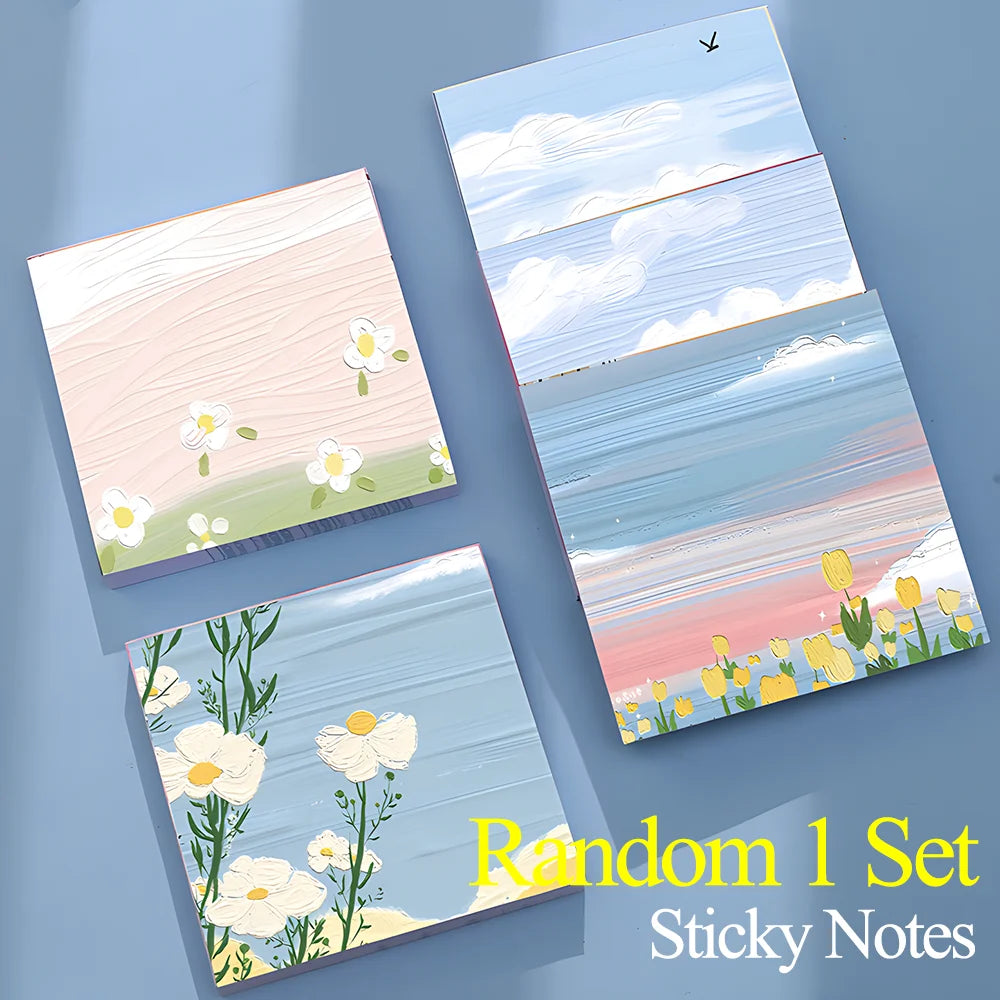 Charming Vintage Alpaca Sticky Notes - Aesthetic Memo Pads for Planners & Journals