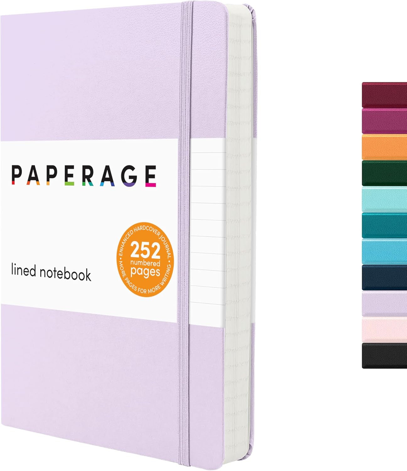 PAPERAGE Red Dotted Journal Notebook - 160 Pages of Premium 100 GSM Thick Paper, Perfect for Work, School & Bullet Journaling - Medium 5.6" x 8" Hardcover
