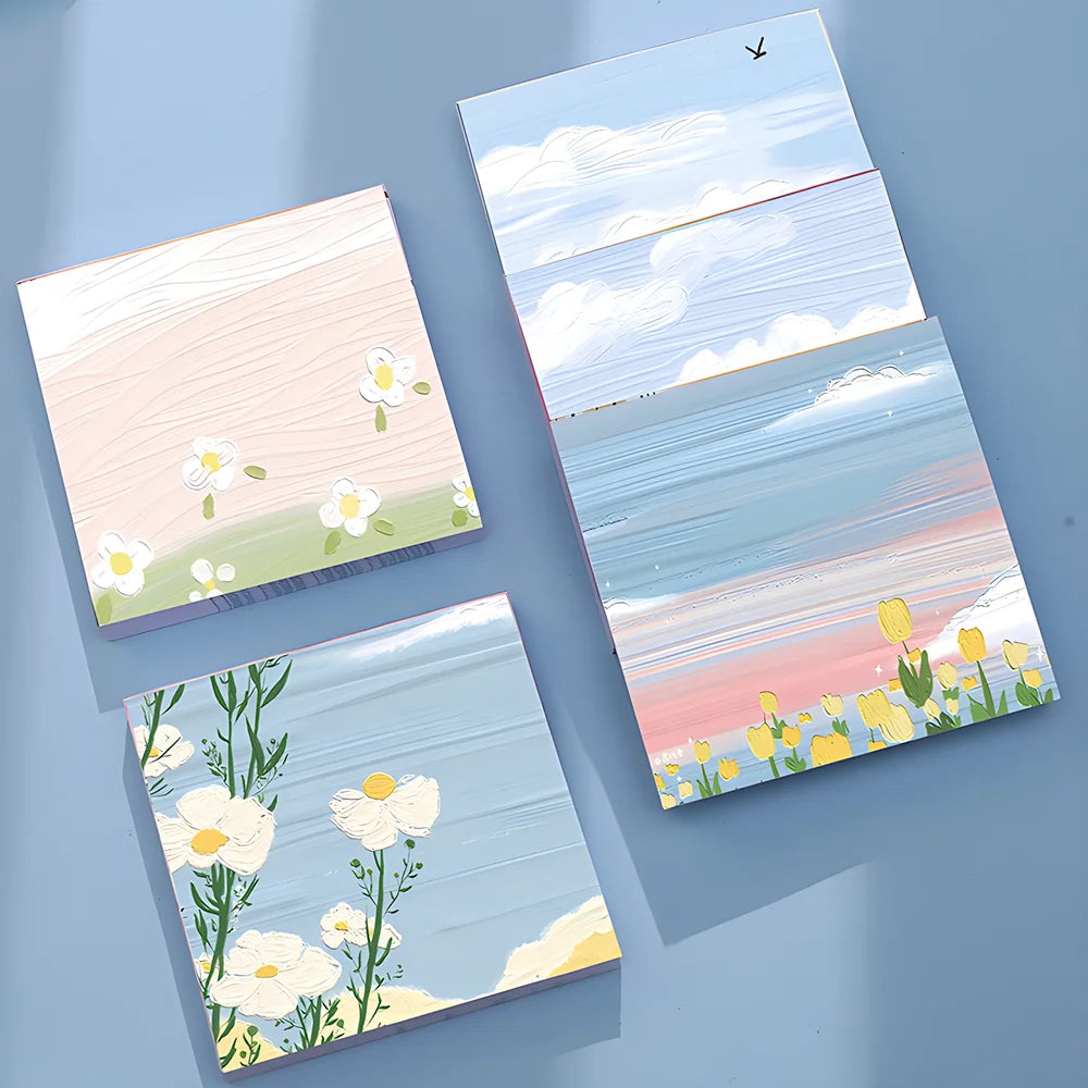 Charming Vintage Alpaca Sticky Notes - Aesthetic Memo Pads for Planners & Journals