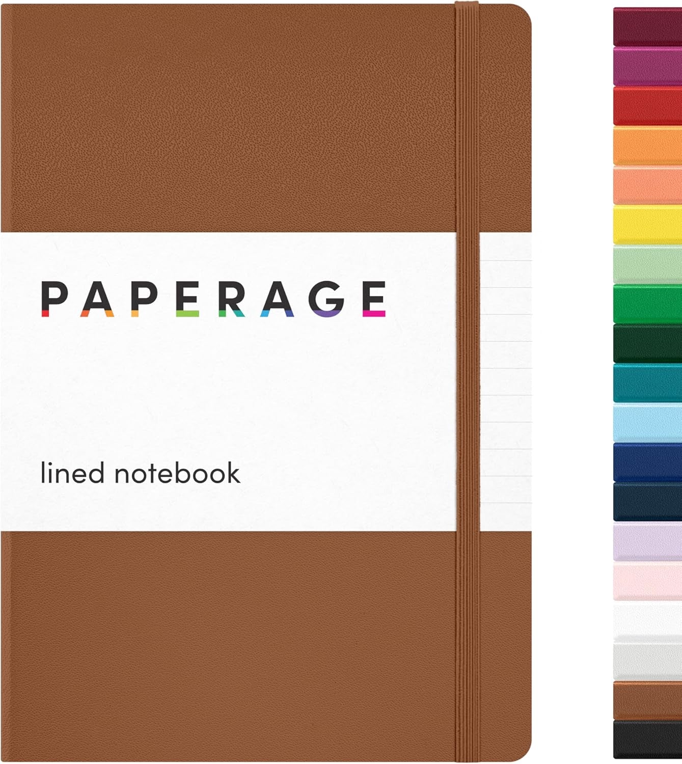 PAPERAGE Red Dotted Journal Notebook - 160 Pages of Premium 100 GSM Thick Paper, Perfect for Work, School & Bullet Journaling - Medium 5.6" x 8" Hardcover