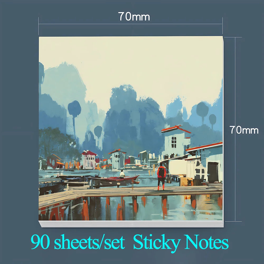Charming Vintage Alpaca Sticky Notes - Aesthetic Memo Pads for Planners & Journals
