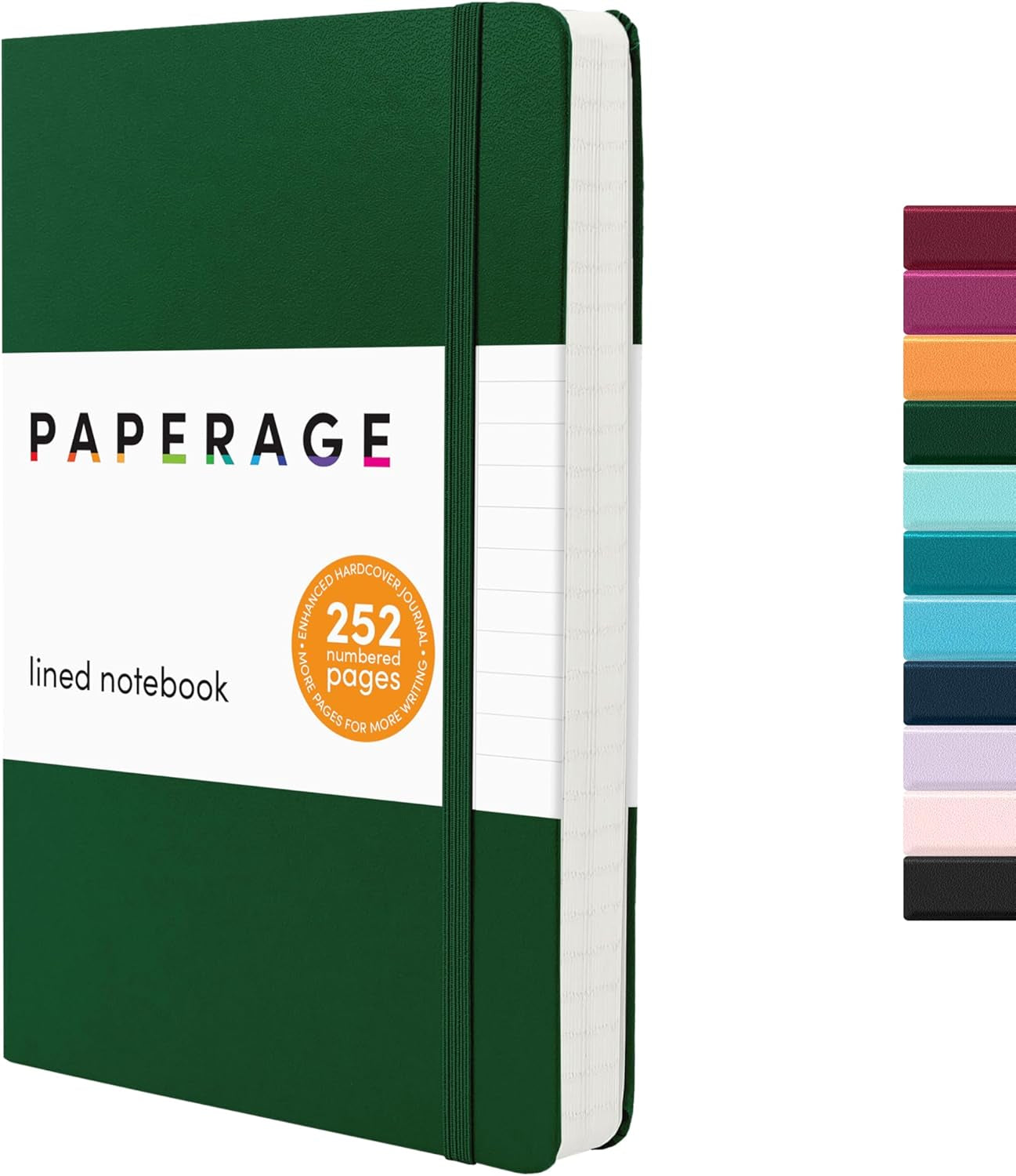 PAPERAGE Red Dotted Journal Notebook - 160 Pages of Premium 100 GSM Thick Paper, Perfect for Work, School & Bullet Journaling - Medium 5.6" x 8" Hardcover