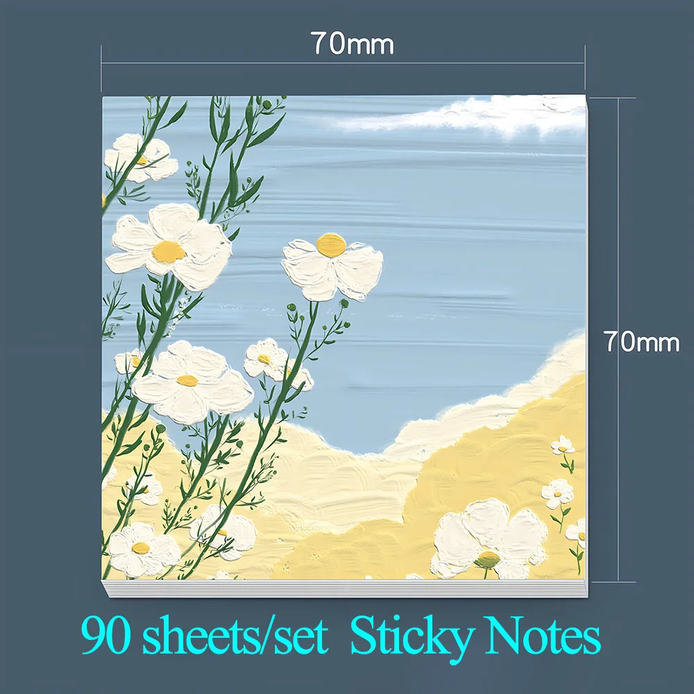Charming Vintage Alpaca Sticky Notes - Aesthetic Memo Pads for Planners & Journals