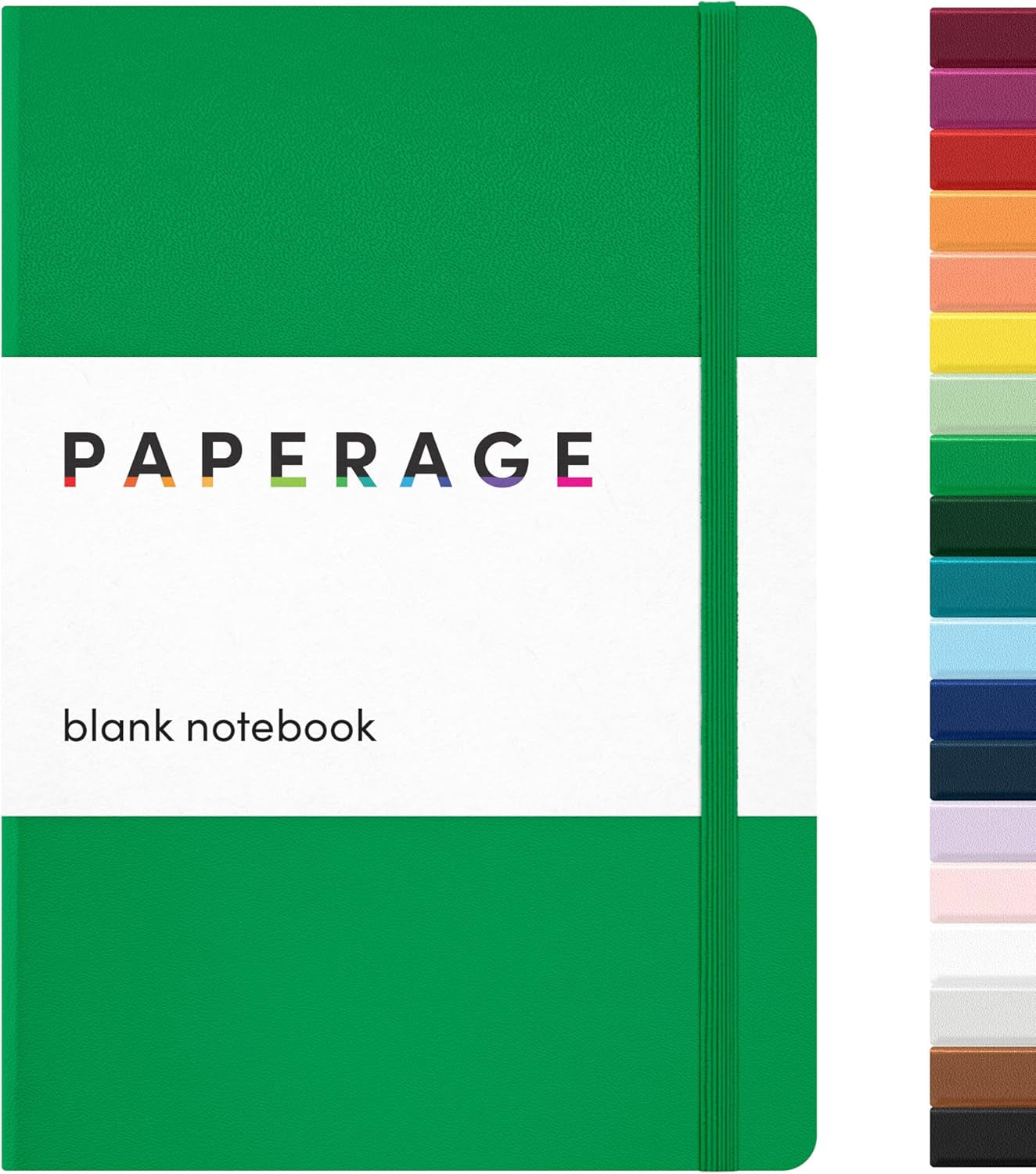 PAPERAGE Red Dotted Journal Notebook - 160 Pages of Premium 100 GSM Thick Paper, Perfect for Work, School & Bullet Journaling - Medium 5.6" x 8" Hardcover