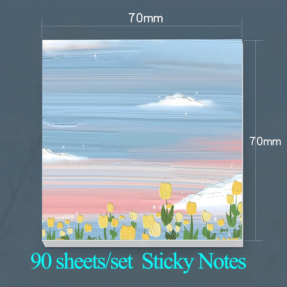 Charming Vintage Alpaca Sticky Notes - Aesthetic Memo Pads for Planners & Journals