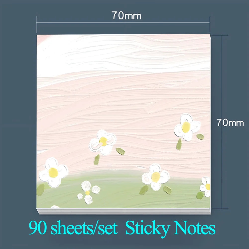 Charming Vintage Alpaca Sticky Notes - Aesthetic Memo Pads for Planners & Journals