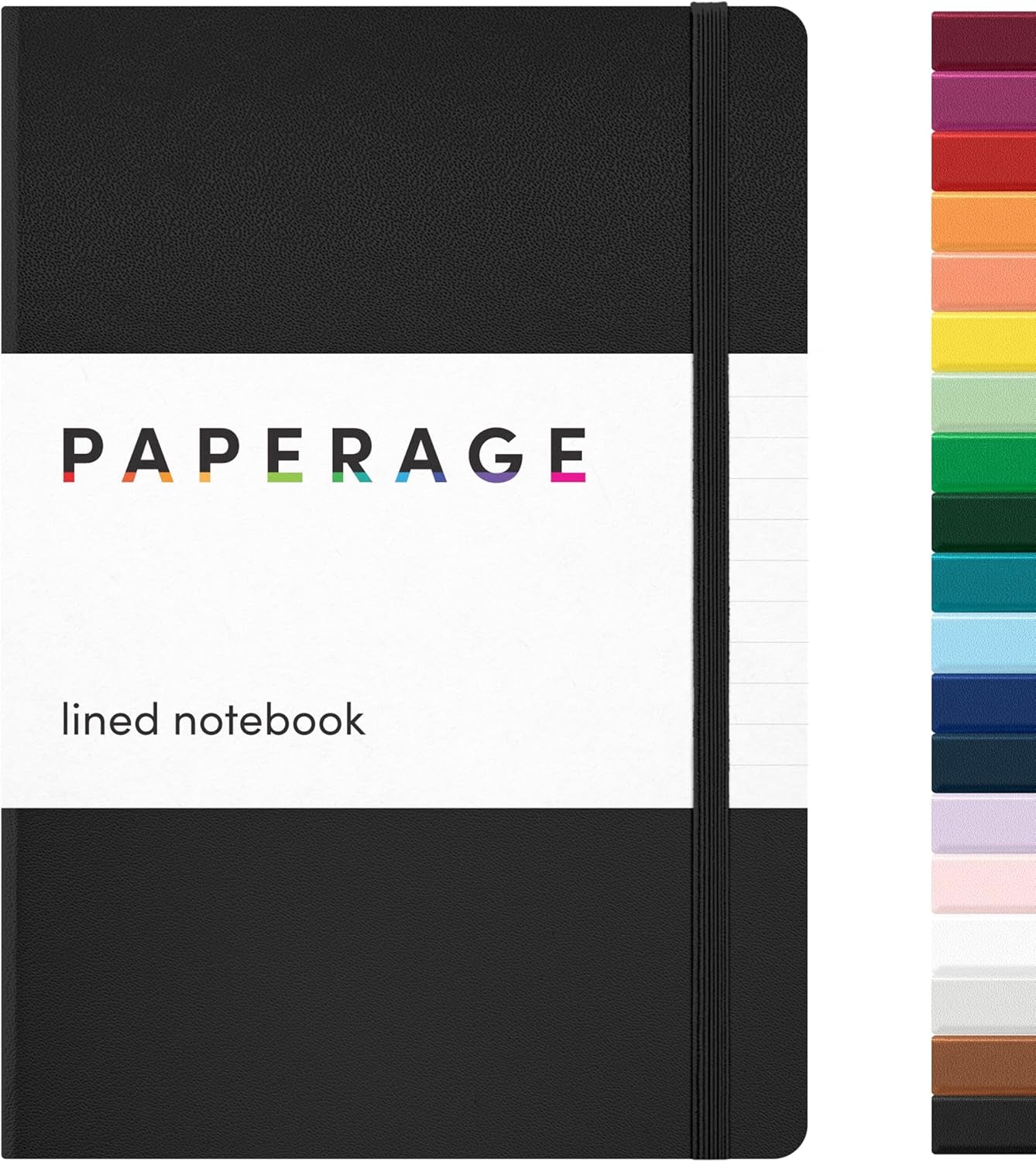 PAPERAGE Red Dotted Journal Notebook - 160 Pages of Premium 100 GSM Thick Paper, Perfect for Work, School & Bullet Journaling - Medium 5.6" x 8" Hardcover