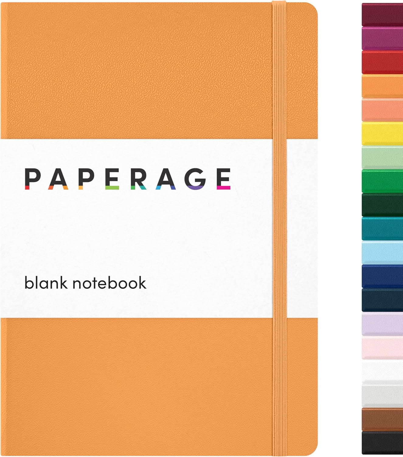 PAPERAGE Red Dotted Journal Notebook - 160 Pages of Premium 100 GSM Thick Paper, Perfect for Work, School & Bullet Journaling - Medium 5.6" x 8" Hardcover