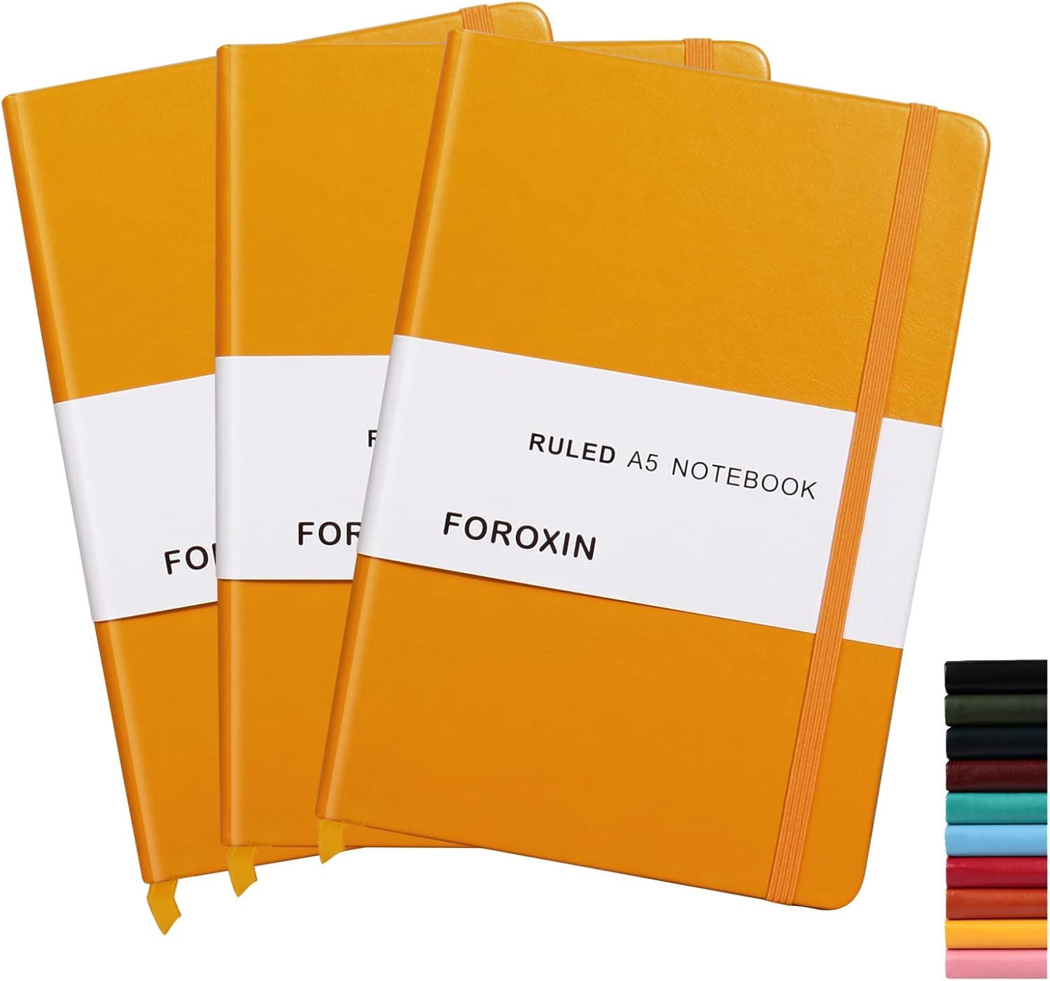 Elegant Dark Green Leather Lined Journal Notebook - 192 Pages, College Ruled, Perfect for Work, Home, and School with Elastic Closure and Ribbon Bookmark (8.3 x 5.7 inches)
