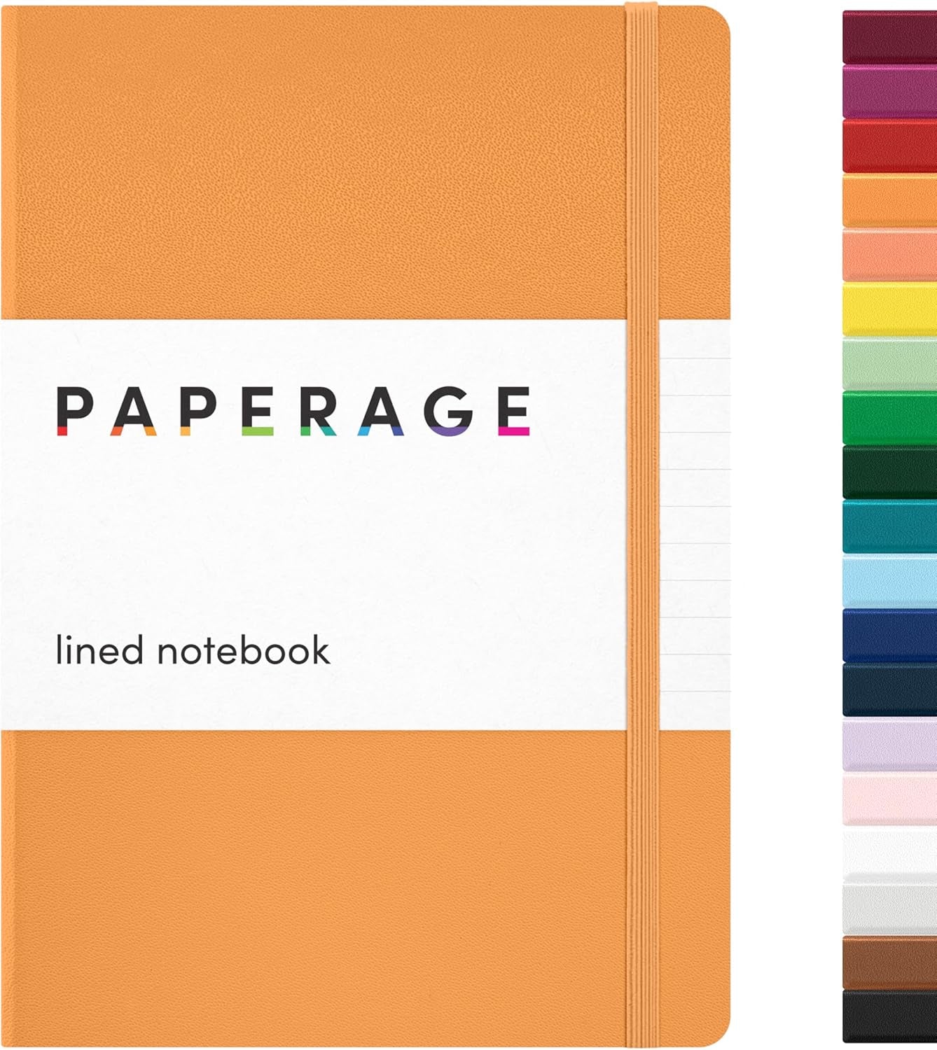 PAPERAGE Red Dotted Journal Notebook - 160 Pages of Premium 100 GSM Thick Paper, Perfect for Work, School & Bullet Journaling - Medium 5.6" x 8" Hardcover